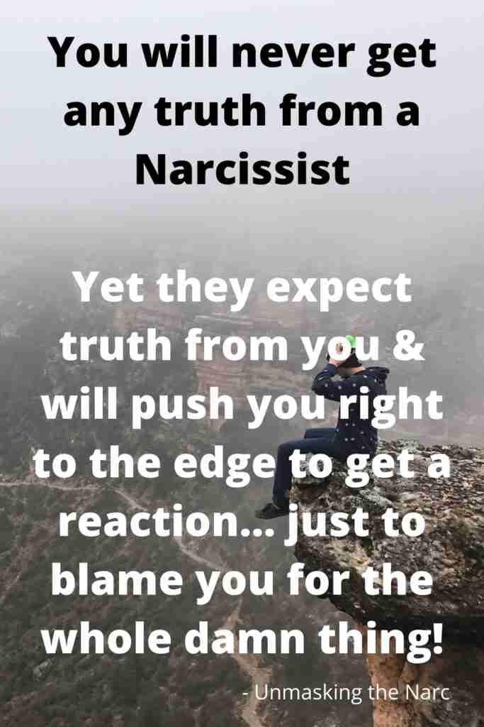 Narcissist, Narcissism, Truth, Blame, Word Salad