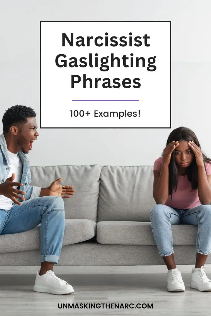 Narcissist Gaslighting Phrases & Examples - PIN