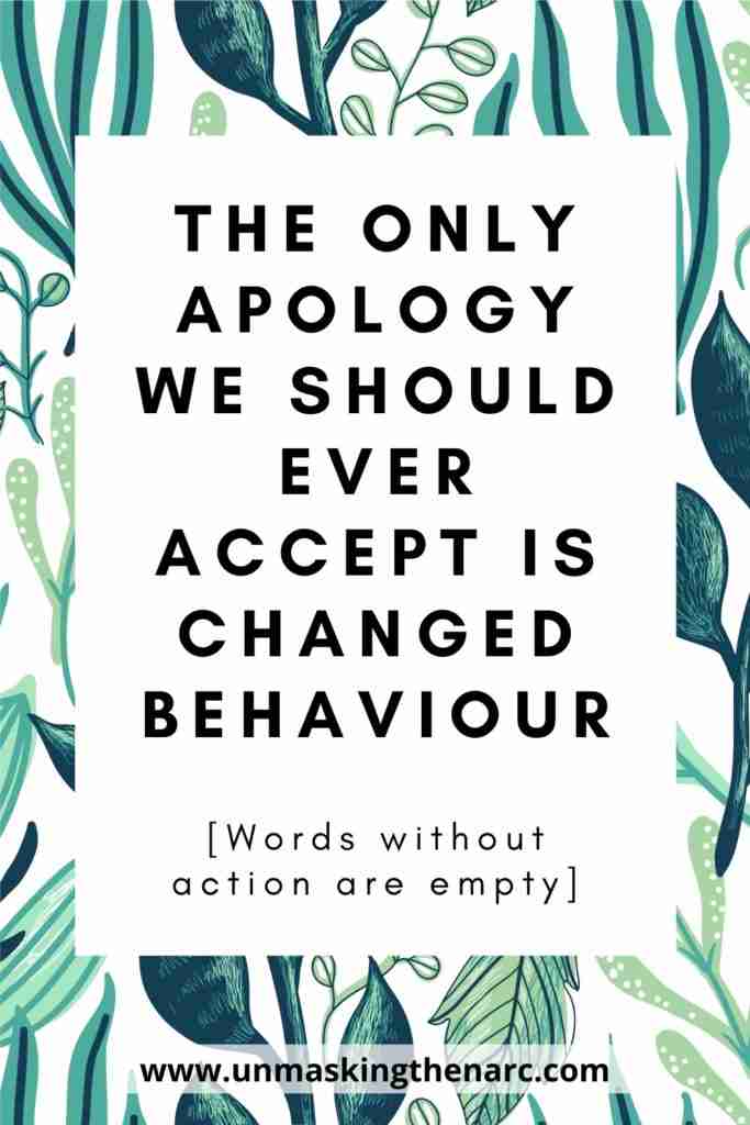 The Only Apology We Should Ever Accept is Changed Behaviour MEME