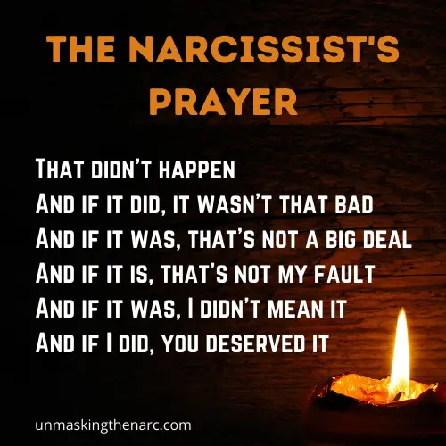 The Narcissist's Prayer