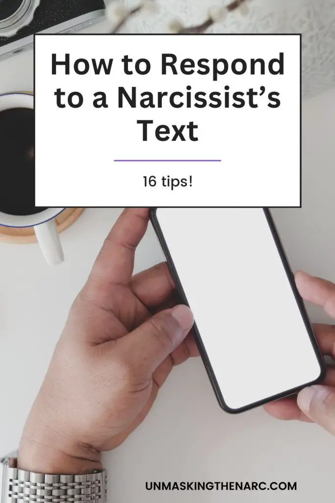 How to Respond to a Narcissist's Text - PIN