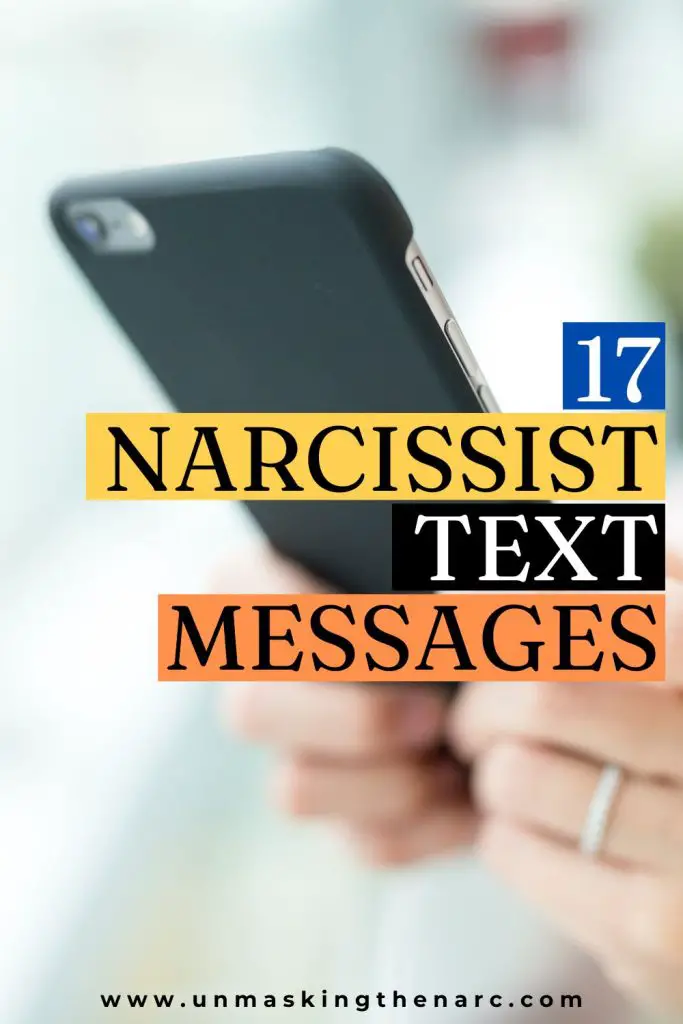 Examples of Narcissist Text Messages - PIN