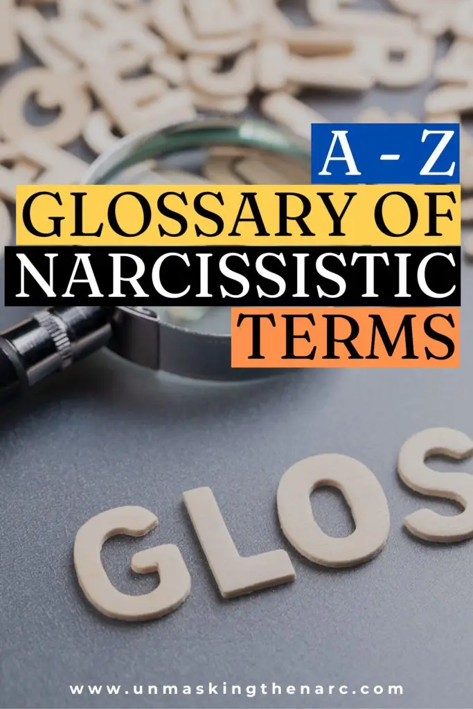 Glossary of Narcissistic Terms - PIN