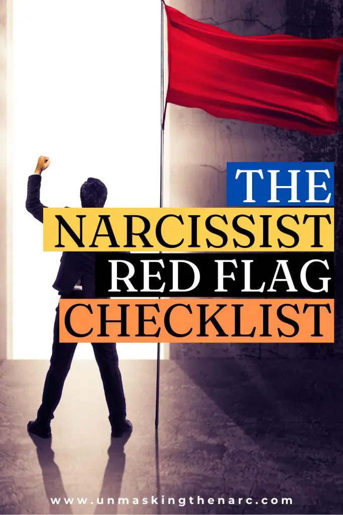 Narcissist Red Flag Checklist - PIN
