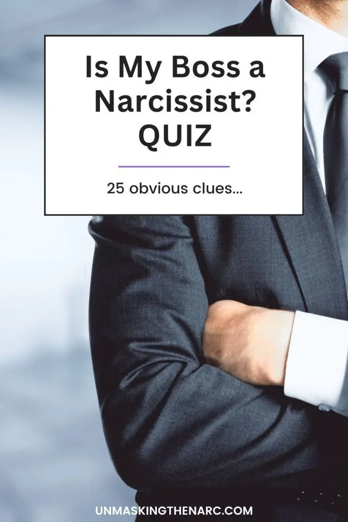 Is My Boss a Narcissist Quiz - PIN